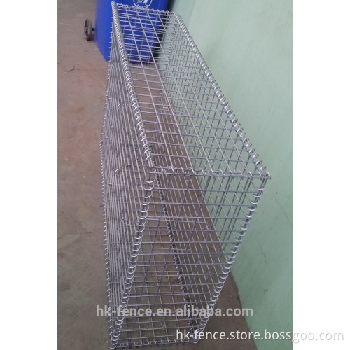 75x75 aperture welded mesh Galfan/Galvanized gabion box,2x1x0.5 gabion box with 4mm spiral wire,cheap stone wall gabion basket